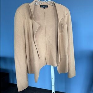 Central Park West Women's Tan Open-Front Blazer